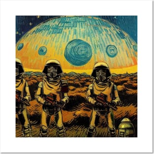 Starry Night in Mos Eisley Tatooine Posters and Art